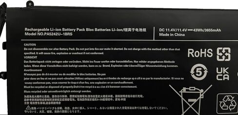 استبدال بطارية الكمبيوتر المحمول HBFVG PA5242U-1BRS PA5242U لسلسلة Toshiba Satellite Radius 12 P20W P20W-C-10H P25W-C2300-4K (11.4V 43Wh) in Kuwait