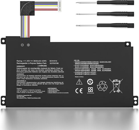 B31N1912 C31N1912 بطارية كمبيوتر محمول بديلة لـ ASUS VivoBook E410 E410MA E410M L410MA E410KA F414MA E510 E510M E510MA E510KA R522MA F414MA-EK1890WS L510MA-WB04، 11.55V 42Wh in Kuwait