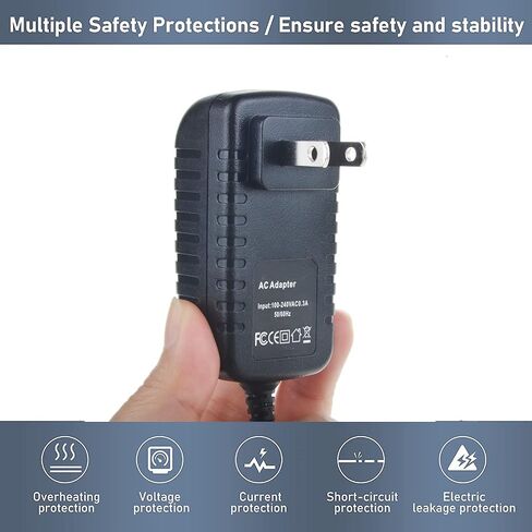 Digipartspower التيار المتناوب/تيار مستمر محول التيار الكهربائي سلك شاحن للكمبيوتر اللوحي Insignia NS-P11W7100 11.6" in Kuwait