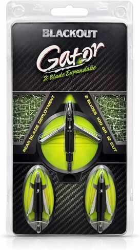 2-Blade Expandable Broadheads 100 Grain – Razor Sharp Steel Blades – Archery Hunting Broadhead – Pack of 3 in Kuwait