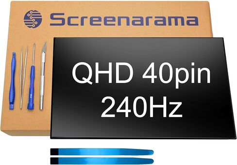 استبدال الشاشة الجديدة SCREENARAMA لشاشة BOE NE160QDM-NZ2 V8.0 V8.1 (240 هرتز QHD 2560x1600 40pin) شاشة IPS LCD LED مع أدوات وشريط in Kuwait