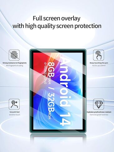 Screen Protector for Aheadlink Q8PRO Tablet 7 inch Android Tablets, Anti-Scratch 9H Hardness Touch Sensitive 2.5D Rounded Edges Bubble Free Easy to Install,2 Pack. in Kuwait