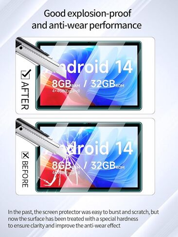 Screen Protector for Aheadlink Q8PRO Tablet 7 inch Android Tablets, Anti-Scratch 9H Hardness Touch Sensitive 2.5D Rounded Edges Bubble Free Easy to Install,2 Pack. in Kuwait