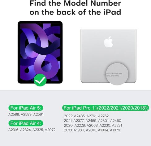 2 Pack Matte Glass Screen Protector Designed for iPad Air 5th 4th Generation (Air 5/4, 10.9 Inch, 2022/2020) iPad Pro 11 Inch (2022/2021/2020/2019) Tablet, Anti-Glare/Easy Installation/Smooth as Silk in Kuwait