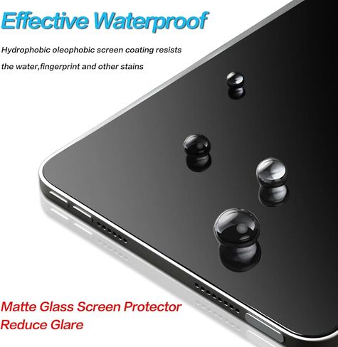 2 Pack Matte Glass Screen Protector Designed for iPad Air 5th 4th Generation (Air 5/4, 10.9 Inch, 2022/2020) iPad Pro 11 Inch (2022/2021/2020/2019) Tablet, Anti-Glare/Easy Installation/Smooth as Silk in Kuwait