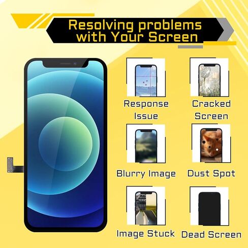 [OLED] استبدال شاشة لهاتف iPhone 12 Mini 5.4 بوصة محول رقمي للشاشة الأمامية ومستشعر القرب OLED 3D Touch طقم أدوات إصلاح التجميع الكامل A2399 A2176 A2398 A2400 in Kuwait