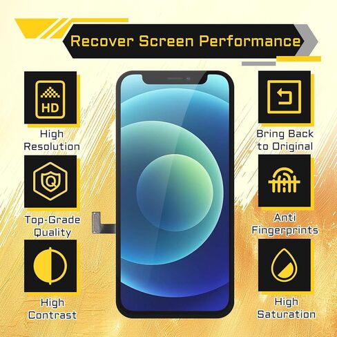 [OLED] استبدال شاشة لهاتف iPhone 12 Mini 5.4 بوصة محول رقمي للشاشة الأمامية ومستشعر القرب OLED 3D Touch طقم أدوات إصلاح التجميع الكامل A2399 A2176 A2398 A2400 in Kuwait