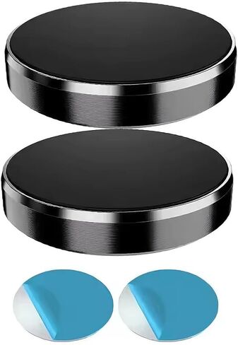 Magnetic Mobile Phone Holder, Strong Magnet Cell Phone Holder Car Hands Free Cradle in Vehicle, Support Nightstand Cell Wall, with A Metal Plates in Kuwait