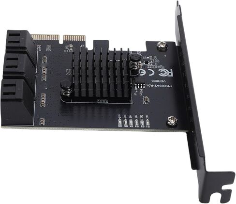 بطاقة توسيع Fabater Serial ATA 3.0، بطاقة توسيع PCIe GEN3 عالية السرعة بسرعة 6 جيجابت في الثانية، 6 منافذ مع دعم وحدة التحكم RTL9100 لأنظمة 8,10,11 in Kuwait