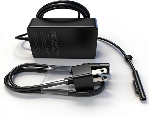 65W Power Adapter Charger Compatible with Microsoft Surface Pro 11, 10, 9, 8, 7+, 7, 6, 5, 4, 3, X; Surface Laptop 7, 6, 5, 4, 3, 2, 1; Surface Book 3, 2, 1; and Surface Go Tablet in Kuwait