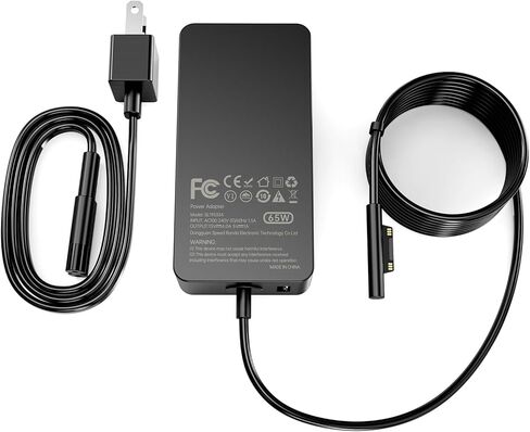 65W Power Adapter Charger Compatible with Microsoft Surface Pro 11, 10, 9, 8, 7+, 7, 6, 5, 4, 3, X; Surface Laptop 7, 6, 5, 4, 3, 2, 1; Surface Book 3, 2, 1; and Surface Go Tablet in Kuwait