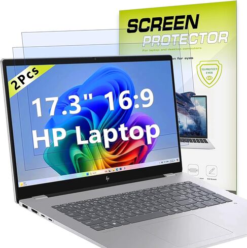 واقي شاشة مضاد للضوء الأزرق مقاس 17.3 بوصة 16:9 HP كمبيوتر محمول، متوافق مع HP OmniBook 7 / OmniBook X/OMEN 17 / Envy 17 / Pavilion 17 / 17t / 17z (17.3 بوصة)، خالٍ من الفقاعات in Kuwait