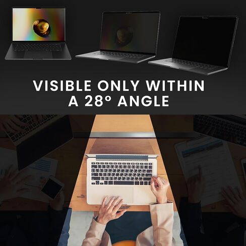 kwmobile Laptop Privacy Screen for Apple MacBook Pro 13.3 M1 M2 (A2289 / A2251 / A2338) - Magnetic Computer Privacy Screen Shield - Laptop Monitor Protector - Anti Glare Blue Light Blocking in Kuwait