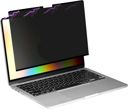 kwmobile Laptop Privacy Screen for Apple MacBook Pro 13.3 M1 M2 (A2289 / A2251 / A2338) - Magnetic Computer Privacy Screen Shield - Laptop Monitor Protector - Anti Glare Blue Light Blocking in Kuwait