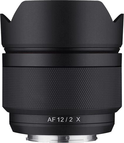 Samyang AF 12 مم f/2.0 التركيز التلقائي APS-C عدسة زاوية واسعة للغاية مدمجة لـ Fujifilm X (SYIO12AF-FX)، أسود (متجدد) in Kuwait