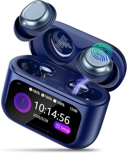 Sleep Earbuds Light-Weight Headphones, 48H Playtime with Charging Case, Mini Sleep Headphones Bluetooth in Ear Small Design for Side Sleepers, Deepblue in Kuwait