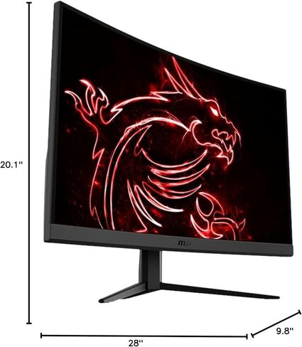 msi G32C4, 32" Gaming Monitor, 1920 x 1080 (FHD), VA, 165Hz, FreeSync, HDMI, Displayport, Tilt in Kuwait