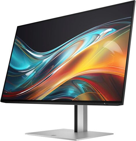 HP Series 7 Pro 724pf 24" FHD IPS Monitor with 4-Way adjustability, Anti-Glare, Flicker Free, VESA Mount (100mm), Displayport, HDMI & Dockztorm USB Port Expander, Black/Silver (8X530AA#ABA) 2 Pack in Kuwait