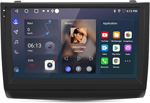 Junsun 4Core Car Radio Stereo for Toyota Prius 2003-2009 with Android 13 Wireless CarPlay Android Auto Bluetooth GPS Navigation AHD Backup Camera in Kuwait