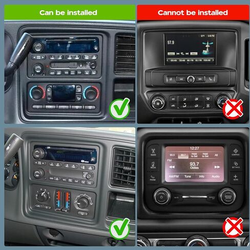 راديو ستيريو للسيارة Android 14 Double Din لسيارة Chevy Classic 2004-2007 Silverado Classic 2007،7 بوصة شاشة لمس لاسلكية Carplay Android Auto GPS WiFi Bluetooth RDS SWC Mirrorlink Mic كاميرا احتياطية in Kuwait