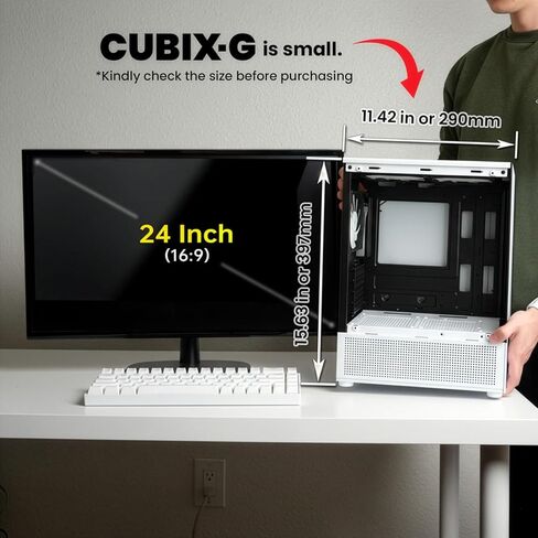 ZALMAN Builders Combo - Cubix-G Compact Micro-ATX Gaming PC Case, Black with 600W 80+ Bronze PSU Bundle, 3 x FRGB Fans, USB-C Front I/O, High-Efficiency Power Supply with Active PFC in Kuwait