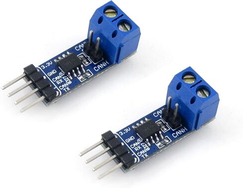 (2 قطعة) لوحة إرسال واستقبال SN65HVD230 CAN لتوصيل MCUs بشبكة CAN، Pinout متوافق مع PCA82C250، حماية ESD، وحدة اتصال CAN Bus، 3.3 فولت in Kuwait