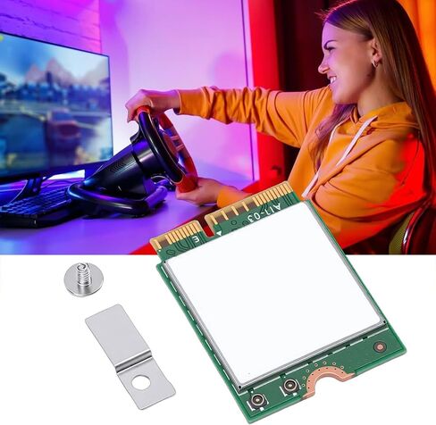 بطاقة Yunseity AX1675i WiFi 6E، محول WiFi 6E AX211NGW PCIe المتقدم مع بلوتوث 5.3، للجيل الحادي عشر من وحدة المعالجة المركزية M.2 160 ميجا هرتز 2.4 جيجا 5 جيجا 6 جيجا هرتز in Kuwait