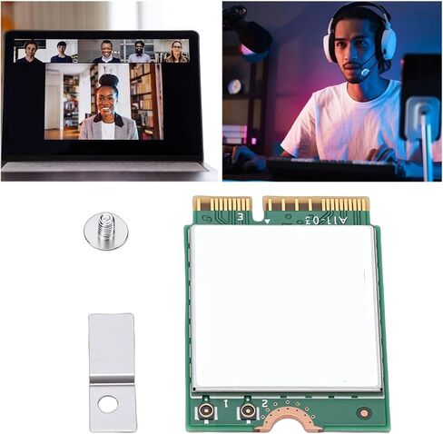 بطاقة Yunseity AX1675i WiFi 6E، محول WiFi 6E AX211NGW PCIe المتقدم مع بلوتوث 5.3، للجيل الحادي عشر من وحدة المعالجة المركزية M.2 160 ميجا هرتز 2.4 جيجا 5 جيجا 6 جيجا هرتز in Kuwait