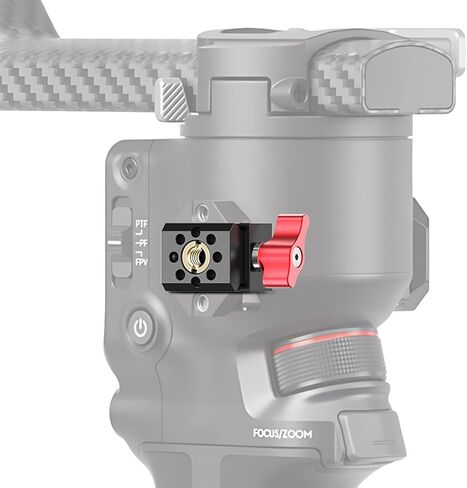 Universal NATO Rail Clamp Compatible with 3/8" & 1/4" Mounts, for Cage, Gimbal & Stabilizer Expansion (1/4" Threaded Hole Version) in Kuwait
