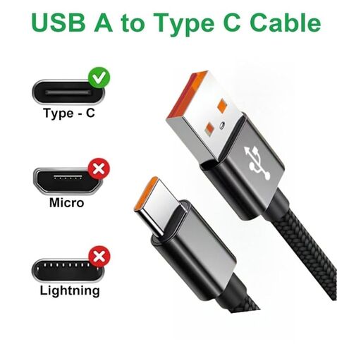 Compatible with CCV F33 F31, FRESMOL VC018, Cordless Air Duster USB Type-C Charging Cable | Fast 5V/2A | 4.9 FT Replacement Cable in Kuwait