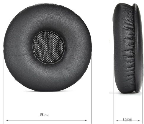 وسائد أذن بديلة من الجلد البروتيني من Levigo متوافقة مع Jabra Biz 2300 USB Duo/Biz 2300 QD/Biz 2300 USB MS، أجزاء إصلاح سماعة الرأس معزولة للضوضاء وسادة الأذن in Kuwait