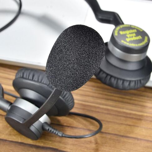 وسائد أذن بديلة من الجلد البروتيني من Levigo متوافقة مع Jabra Biz 2300 USB Duo/Biz 2300 QD/Biz 2300 USB MS، أجزاء إصلاح سماعة الرأس معزولة للضوضاء وسادة الأذن in Kuwait
