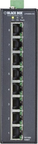محول Black Box Extreme PoE+ - (8) 10/100/1000-Mbps نحاسي RJ45 PoE+ in Kuwait