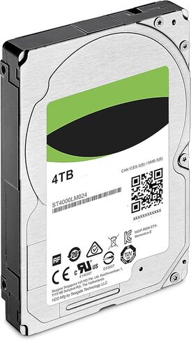 MDD ST4000LM024 4 تيرابايت 5400 دورة في الدقيقة 16 ميجابايت كاش SATA 6.0 جيجابت/ثانية 2.5 بوصة (سمك 15 مم لـ TiVo، MiniPC، CCTV DVR فقط، وليس للكمبيوتر المحمول) in Kuwait