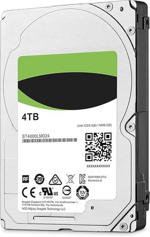 MDD ST4000LM024 4 تيرابايت 5400 دورة في الدقيقة 16 ميجابايت كاش SATA 6.0 جيجابت/ثانية 2.5 بوصة (سمك 15 مم لـ TiVo، MiniPC، CCTV DVR فقط، وليس للكمبيوتر المحمول) in Kuwait