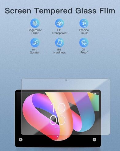 واقي شاشة لجهاز TCL TAB 10L Gen 4 Android 14 Tablet 10.1 بوصة، زجاج مقسى بصلابة 9H لجهاز TCL TAB 10L Gen 4 اللوحي مضاد للخدش، خالٍ من الفقاعات، وضوح عالي الدقة in Kuwait