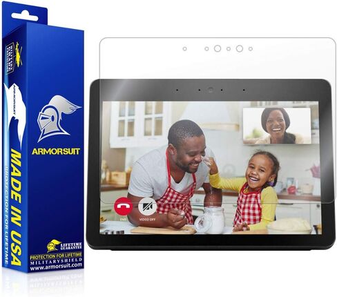 واقي شاشة من ArmorSuit مكون من قطعتين لهاتف Amazon Echo Show (الجيل الثاني) MilitaryShield HD Clear Film - صنع في الولايات المتحدة الأمريكية in Kuwait