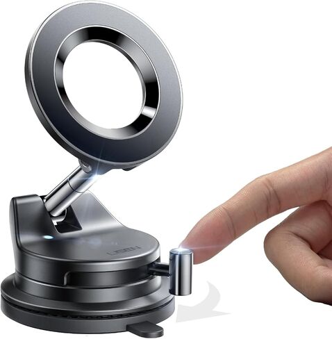 LISEN for Magsafe Car Mount, Cell Phone Holders for Your Car, Magnetic Car Accessories for Women Men Jeep Truck, Vacuum Gifts Kits for iPhone 17 Pro Max 16 15 14 13 12, Samsung S26, No Glue in Kuwait