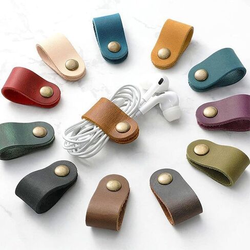 10 Pack Colorful Cable Straps Organizer Cord Keeper for Phone Wires USB Cables Earphones Winder Ties Holder in Kuwait