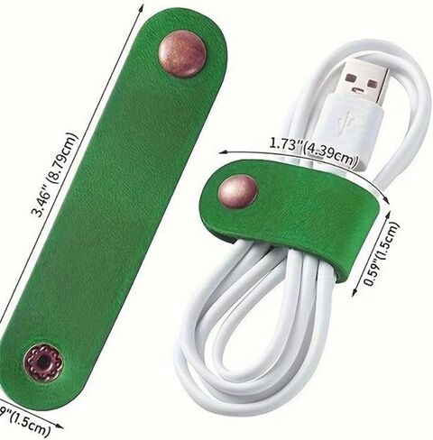 10 Pack Colorful Cable Straps Organizer Cord Keeper for Phone Wires USB Cables Earphones Winder Ties Holder in Kuwait