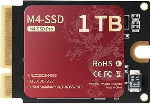 for Mac mini M4 Model Storage Upgrade Internal Hard Disk Expansion Disk Compatible Memory Solid State Drive (1TB) in Kuwait