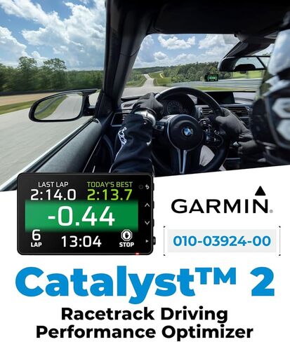 Garmin Catalyst 2 مُحسِّن أداء القيادة في مضمار السباق، والتدريب على المسار الصحيح، وتقنية اللفة المثالية الحقيقية، وبيانات الأداء التفصيلية، ولوحات المتصدرين، ورياضات السيارات مع حزمة Wearable4U PowerBank in Kuwait