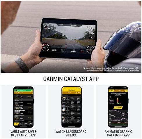 Garmin Catalyst 2 مُحسِّن أداء القيادة في مضمار السباق، والتدريب على المسار الصحيح، وتقنية اللفة المثالية الحقيقية، وبيانات الأداء التفصيلية، ولوحات المتصدرين، ورياضات السيارات مع حزمة Wearable4U PowerBank in Kuwait