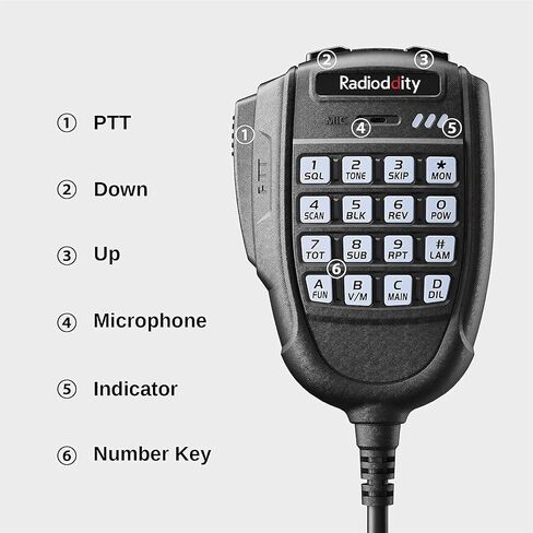 Radioddity DB20-G Mini Mobile Radio 20W GMRS Repeater Capable with Mobile Radio External Speaker in Kuwait