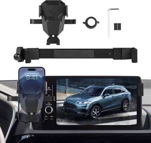 حامل هاتف مناسب لملحقات Honda HR-V 2023-2025، حامل هاتف محمول قابل للتعديل لشاشة 9 بوصات، حامل شاشة تثبيت للهاتف HRV داخلي in Kuwait