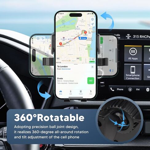 حامل هاتف مناسب لملحقات Honda HR-V 2023-2025، حامل هاتف محمول قابل للتعديل لشاشة 9 بوصات، حامل شاشة تثبيت للهاتف HRV داخلي in Kuwait