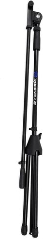 Rockville RVMIC1 V2 Bundle: Pro Tripod Microphone Stand with Telescopic Boom and Metal Joints, iStand 44 Universal Mount for iPad, iPhone, Smartphone and Tablet for Karaoke Studio or Stage Use 2 Items in Kuwait