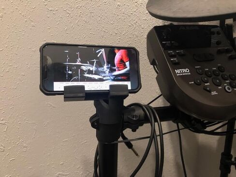 Phone Tablet Holder Compatible with Alesis Nitro Electronic Drum Set in Kuwait