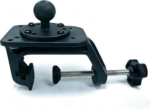 حامل Strg C-Clamp مع قاعدة دائرية مقاس 1 بوصة B، مشبك دعم من الألومنيوم حامل قارب عالمي C C Claw حامل متوافق مع ذراع مقبس مزدوج كروي مقاس 1 بوصة B للهاتف GoPro GPS والمزيد in Kuwait