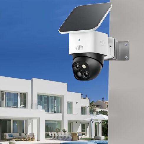 حامل كاميرا أمان بزاوية 90 درجة مع محول رأس كروي 1/4 بوصة، متوافق مع Eufy SoloCam S340/E30/E42، 4G LTE S330، كاميرا PTZ/WYZE، عرض 270 درجة للاستخدام الداخلي والخارجي الشديد in Kuwait